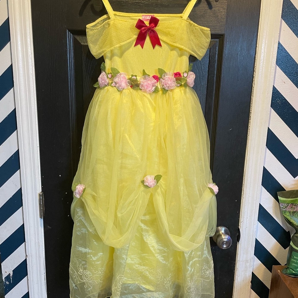 Girls Beauty and the Beast Dress Up Costume from the Disney Store 7/8